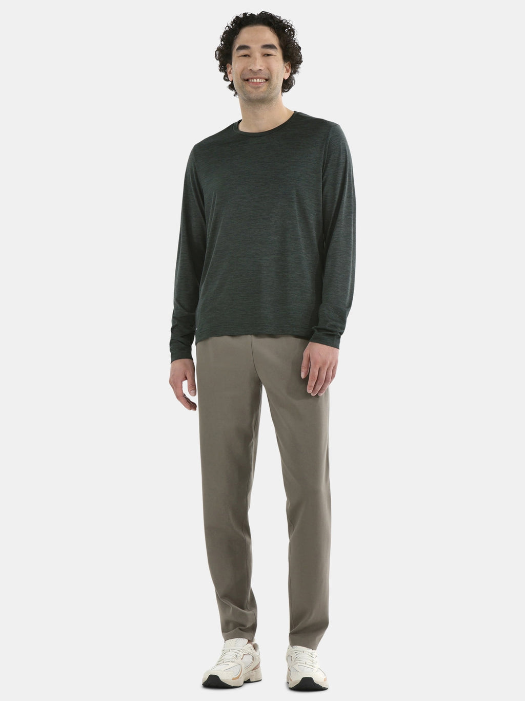 Athletic Works Men's Long-Sleeve Jersey Tee with Thumbhole Cuffs, Sizes XS-5XL