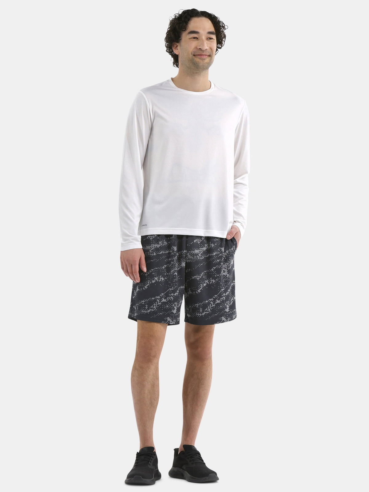 Athletic Works Men's Long-Sleeve Jersey Tee with Thumbhole Cuffs, Sizes XS-5XL