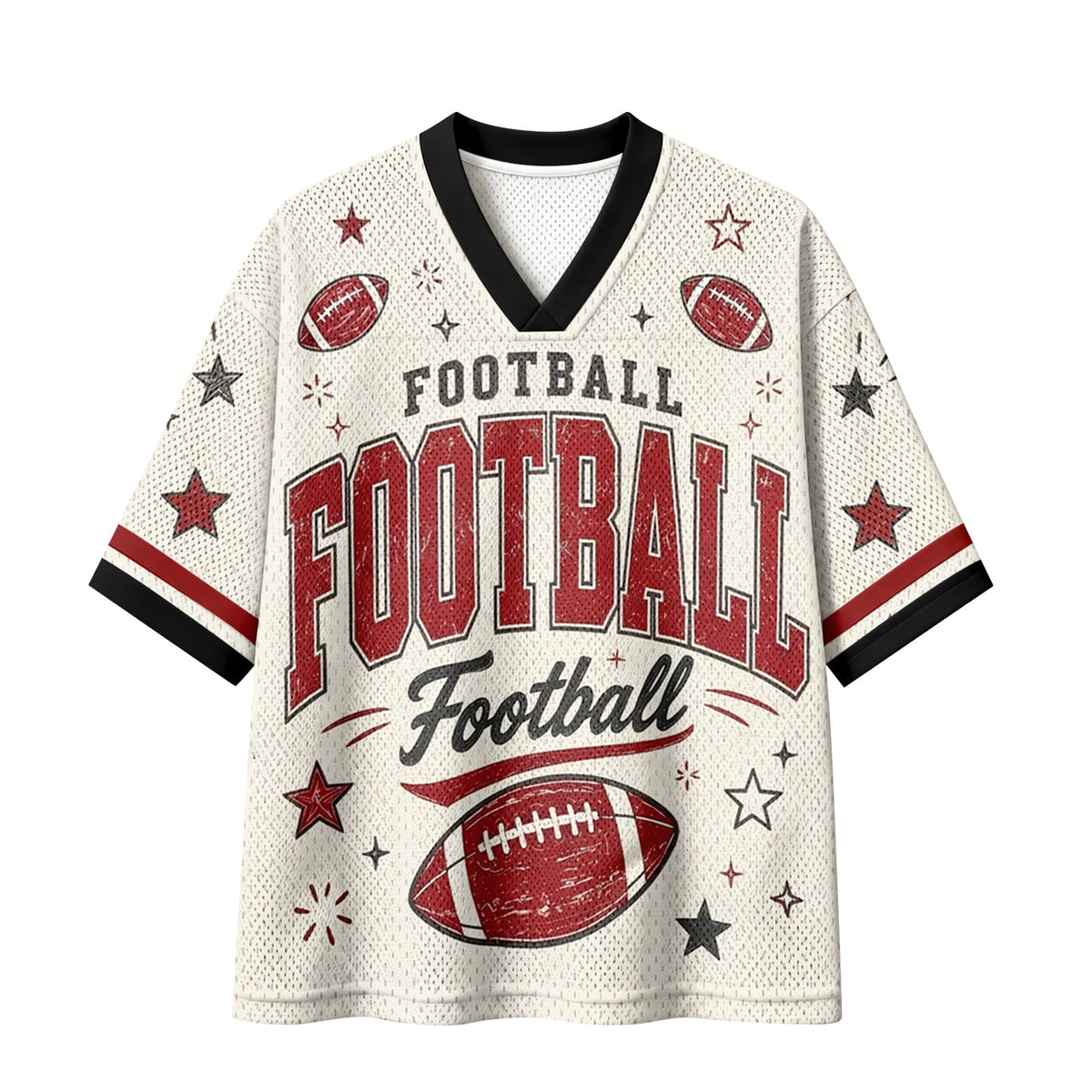 Football Shirts for Women Short Sleeve V Neck Vintage Game Day Graphic Sports Mesh Jersey Purple M
