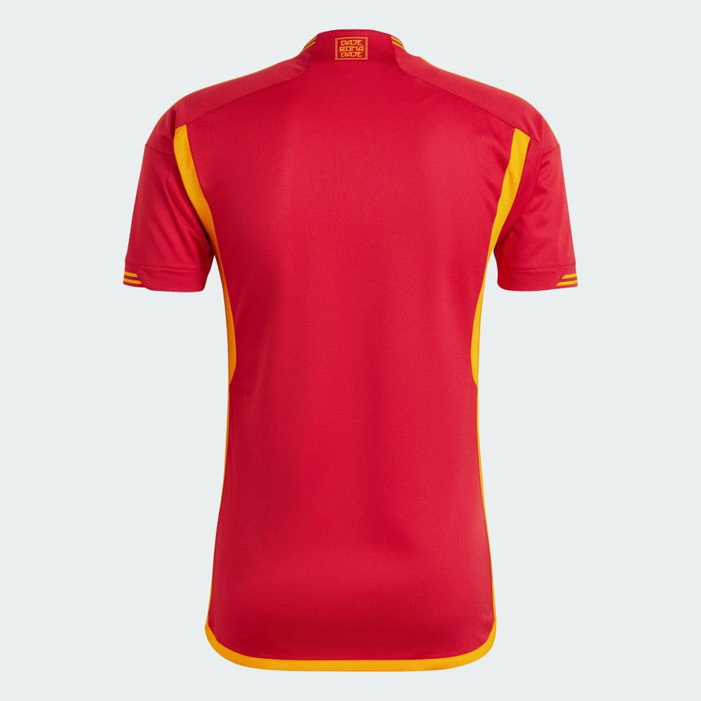adidas Men's Soccer Roma 23/24 Home Jersey - Minimalist Design, AEROREADY Moisture-Wicking, Recycled Materials (as1, Alpha, m, Regular, Regular) Red