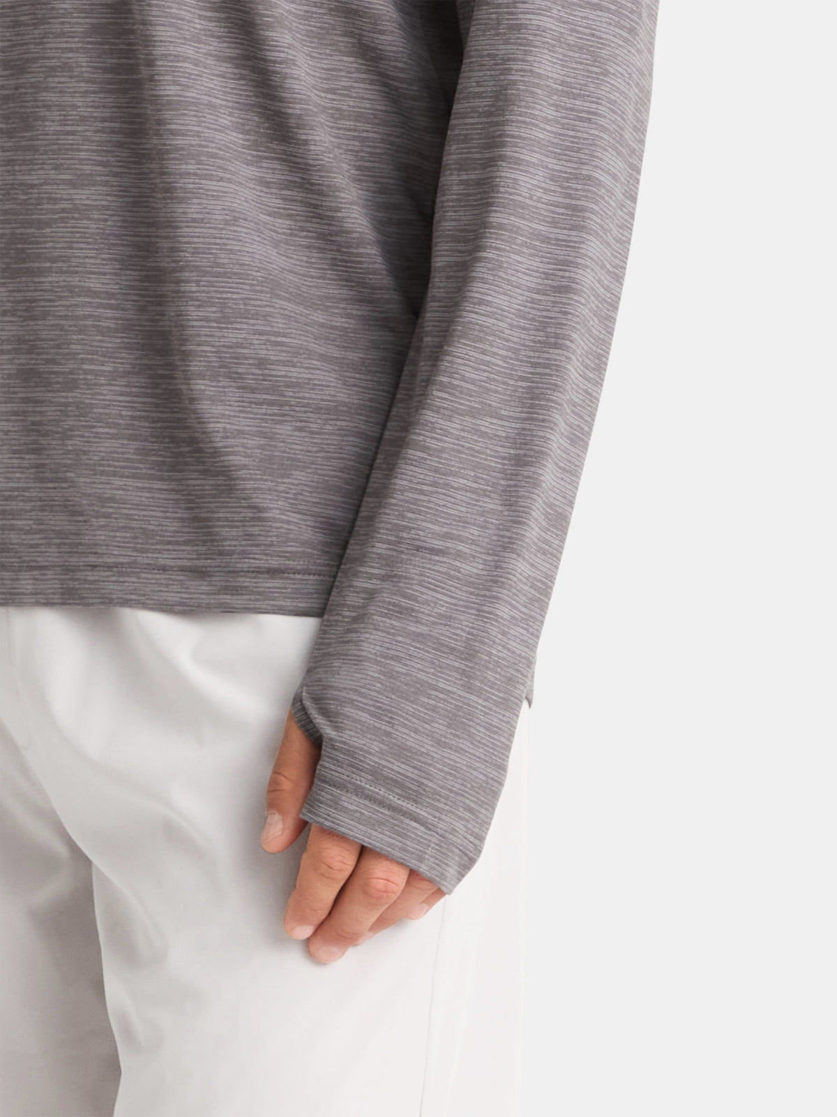 Athletic Works Men's Long-Sleeve Jersey Tee with Thumbhole Cuffs, Sizes XS-5XL