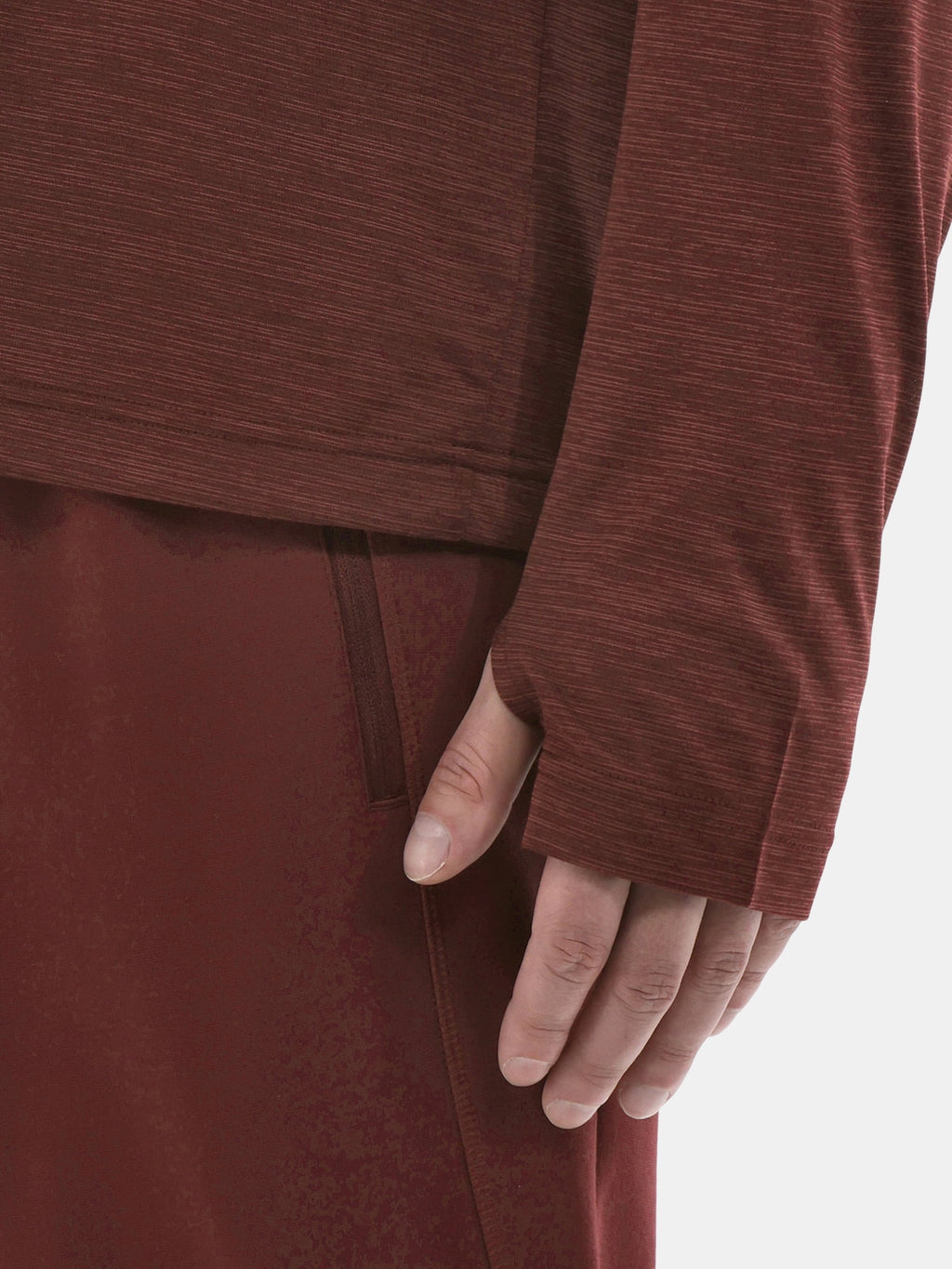 Athletic Works Men's Long-Sleeve Jersey Tee with Thumbhole Cuffs, Sizes XS-5XL
