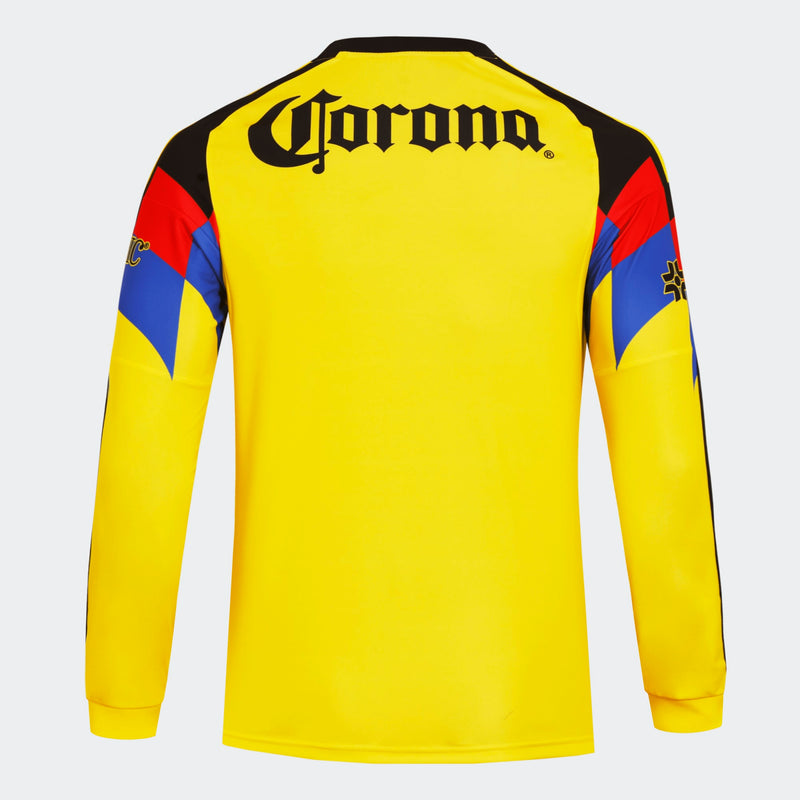 adidas Club America Home Men's L/S Stadium Jersey 25/26 (US, Alpha, Medium, Regular, Regular, Yellow)