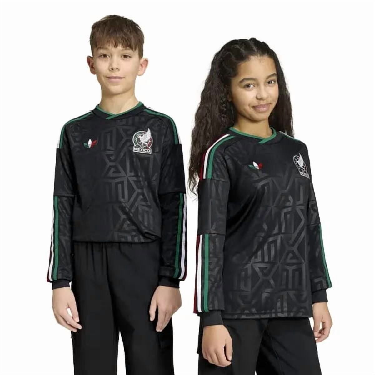 adidas Mexico 2026 Stadium Third Youth Long-Sleeve Jersey