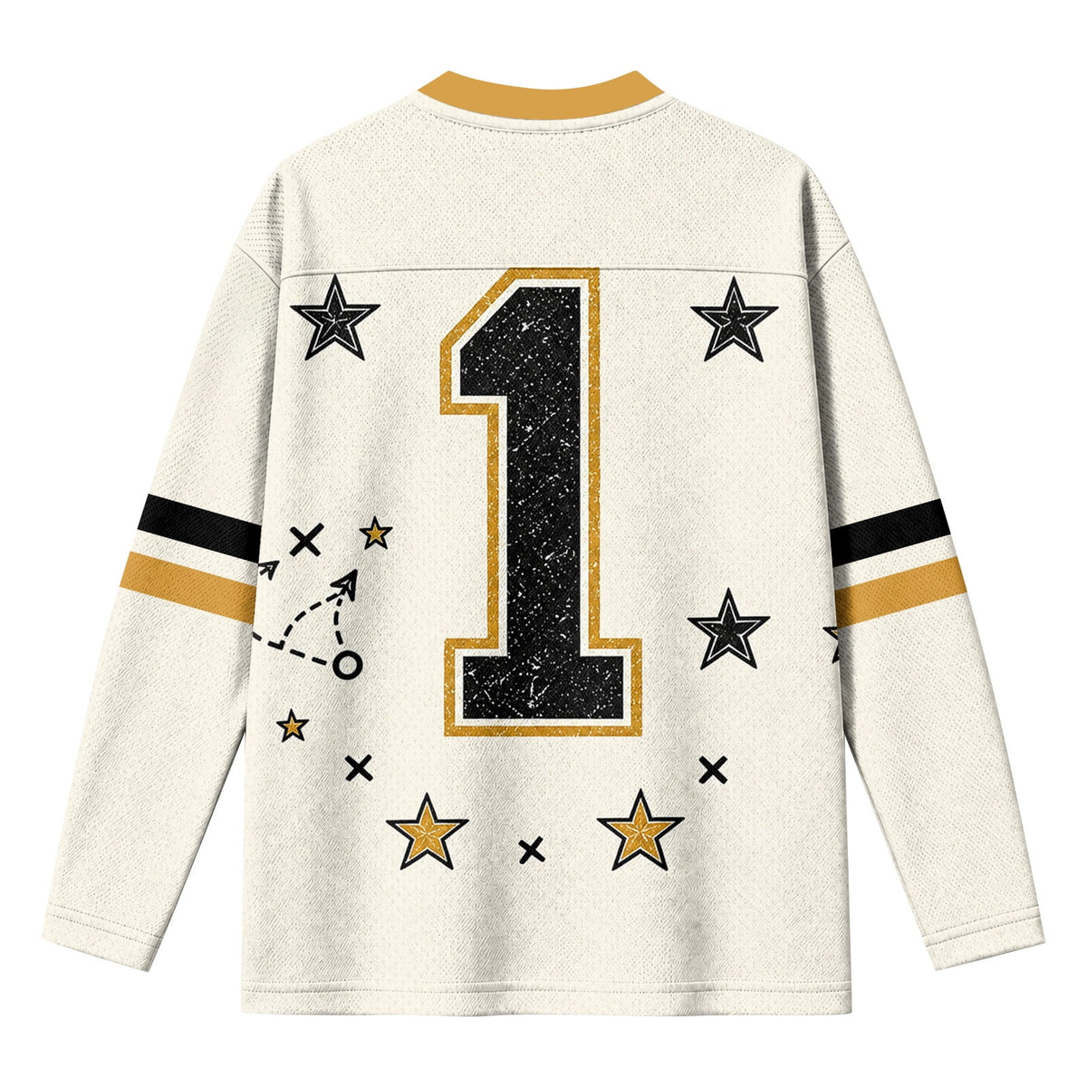 Football Shirts for Women Long Sleeve V Neck Vintage Game Day Graphic Sports Mesh Jersey Beige XL