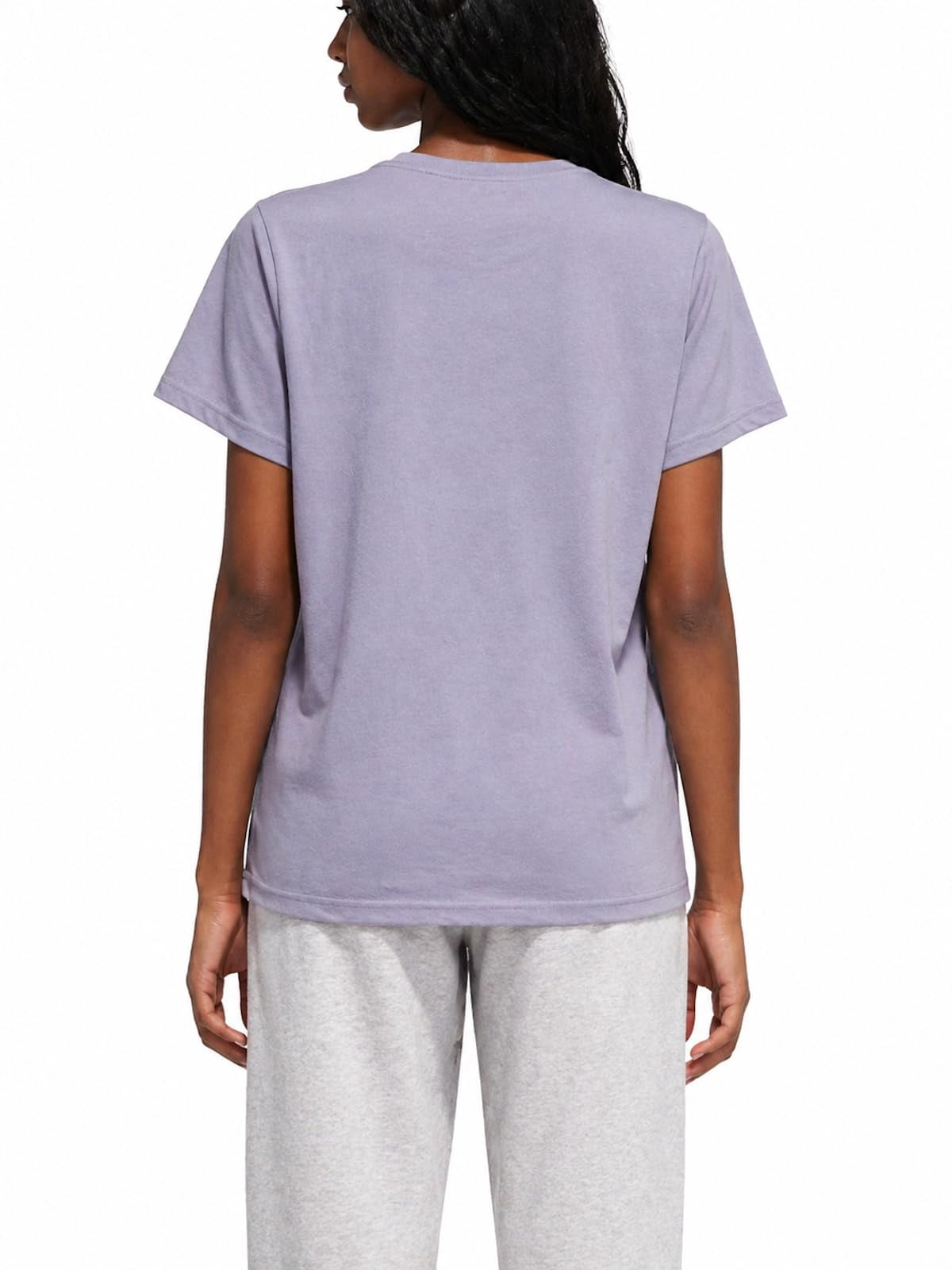 adidas Women's Short Sleeve Cotton Soccer Ball Graphic Tee Shirt (US, Alpha, Large, Regular, Regular, Purple (Vioton))
