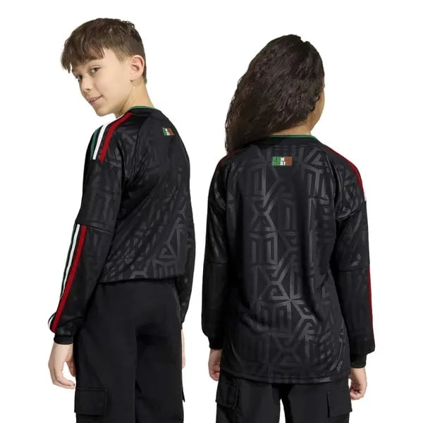 adidas Mexico 2026 Stadium Third Youth Long-Sleeve Jersey