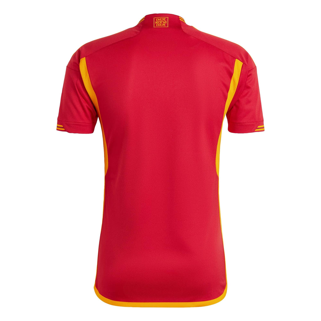 adidas Men's Soccer Roma 23/24 Home Jersey - Minimalist Design, AEROREADY Moisture-Wicking, Recycled Materials (as1, Alpha, m, Regular, Regular) Red