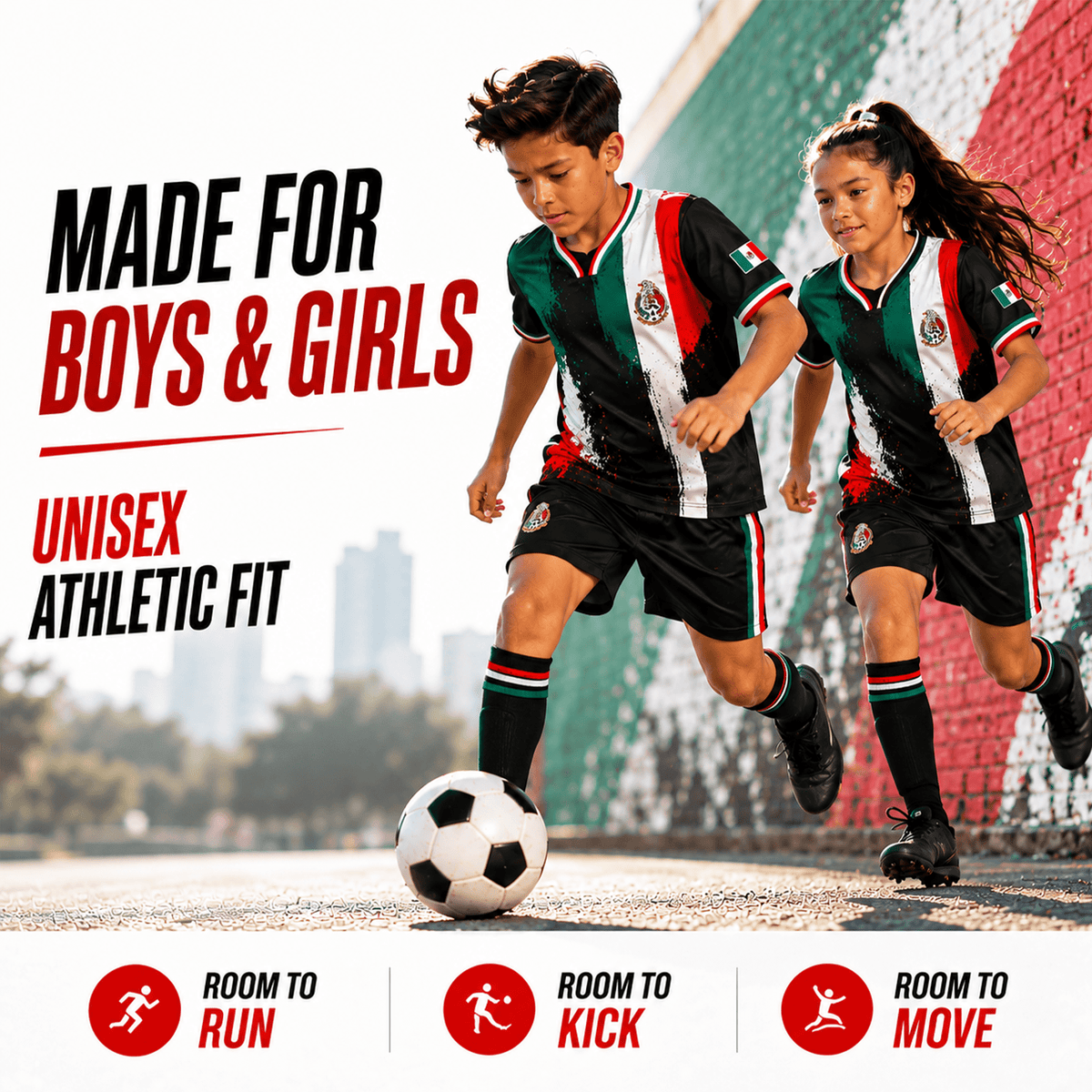 Fox & Fury Brazil Soccer Jersey for Kids, Youth Boys & Girls – Unisex Football Shirt, Camiseta de Futbol Brasil