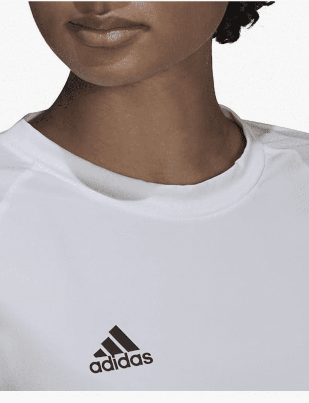 adidas Women's Hi Low Jersey Long Sleeve, volleyball White/Team Light Grey, Medium
