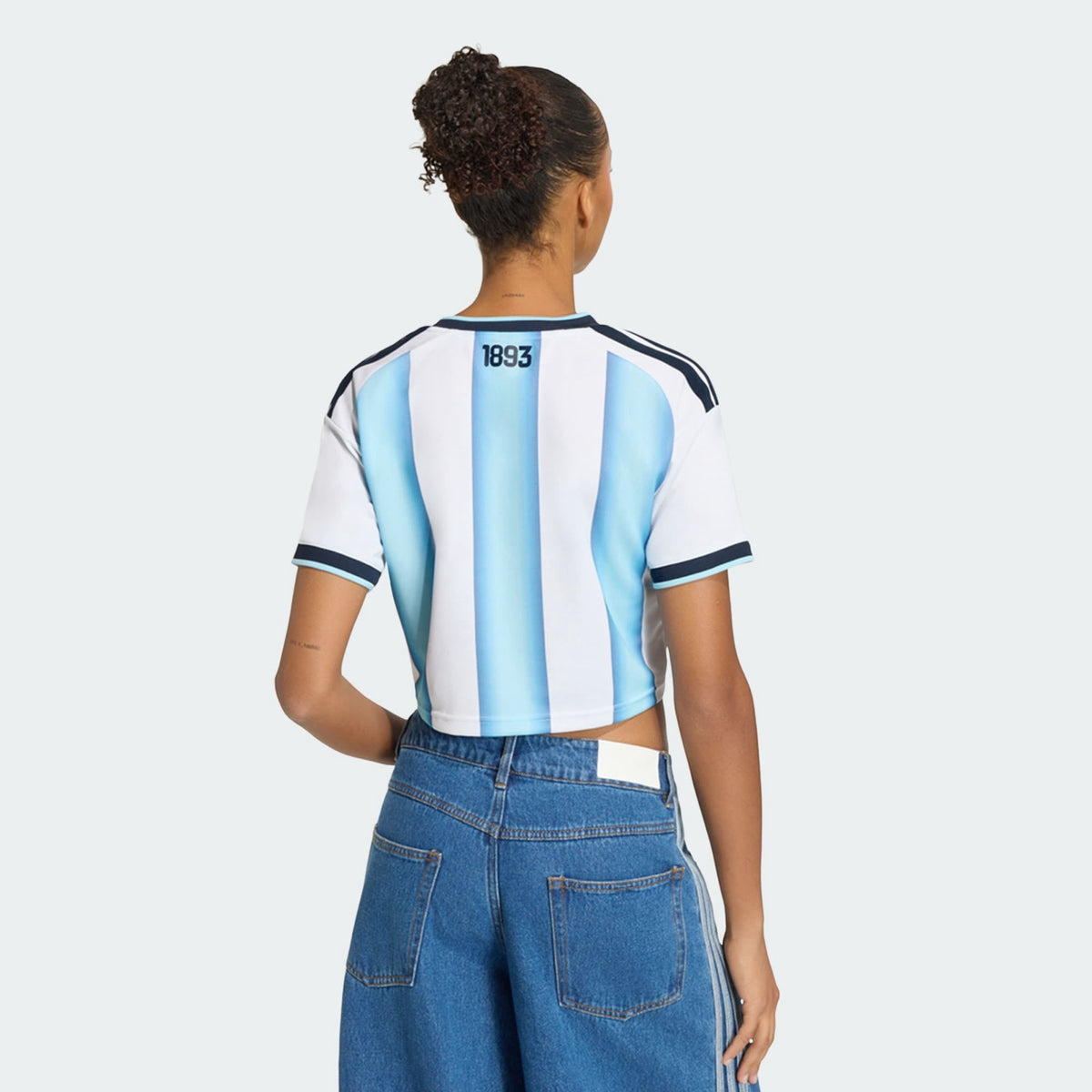 adidas Women's Soccer Jersey Argentina 26 Home Cropped Replica Medium