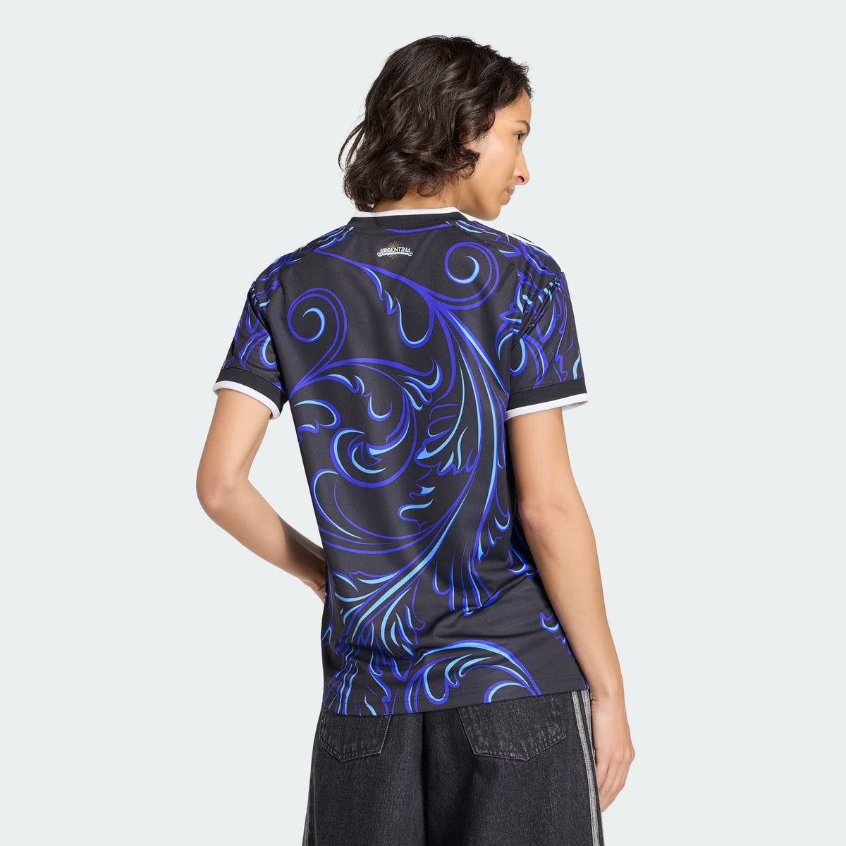 adidas Women's Argentina 26 Away Replica Jersey Black/Lucid Blue/Blue Burst X-Small