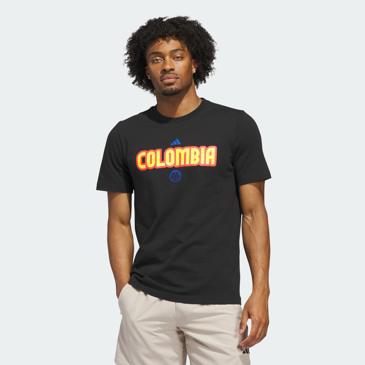 adidas World Cup Colombia Men's Home Graphic Tee 26 - Black