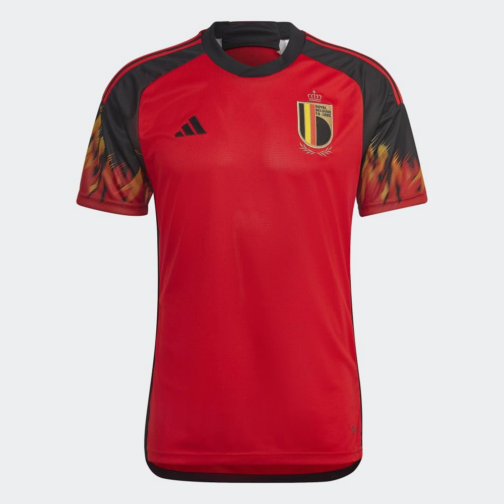 adidas Beligium Home Men's Soccer Jersey World Cup 2022 (2XL) Red/Black