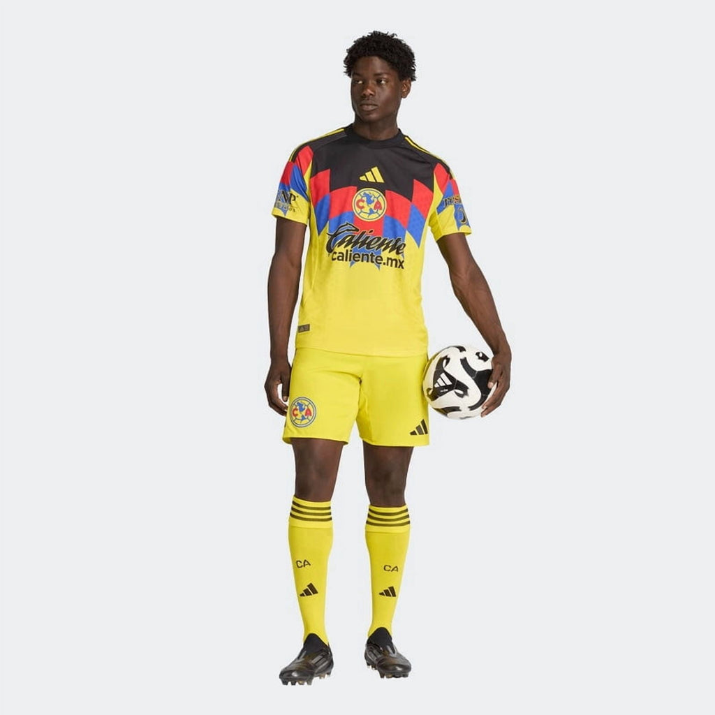 adidas Club America Home Men's Authentic Soccer Jersey 25/26 US, Alpha, Medium, Regular, Regular, Yellow