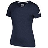 Adidas Women's Go-to Performance Short Sleeve Crew Athletic Tee Top (Navy, XL)