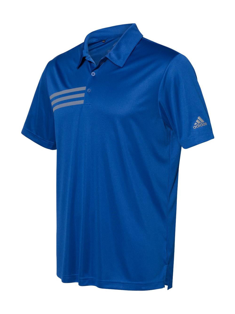 Adidas - 3-Stripes Chest Polo - A324 - Collegiate Royal/ Grey Three - Size: 4XL