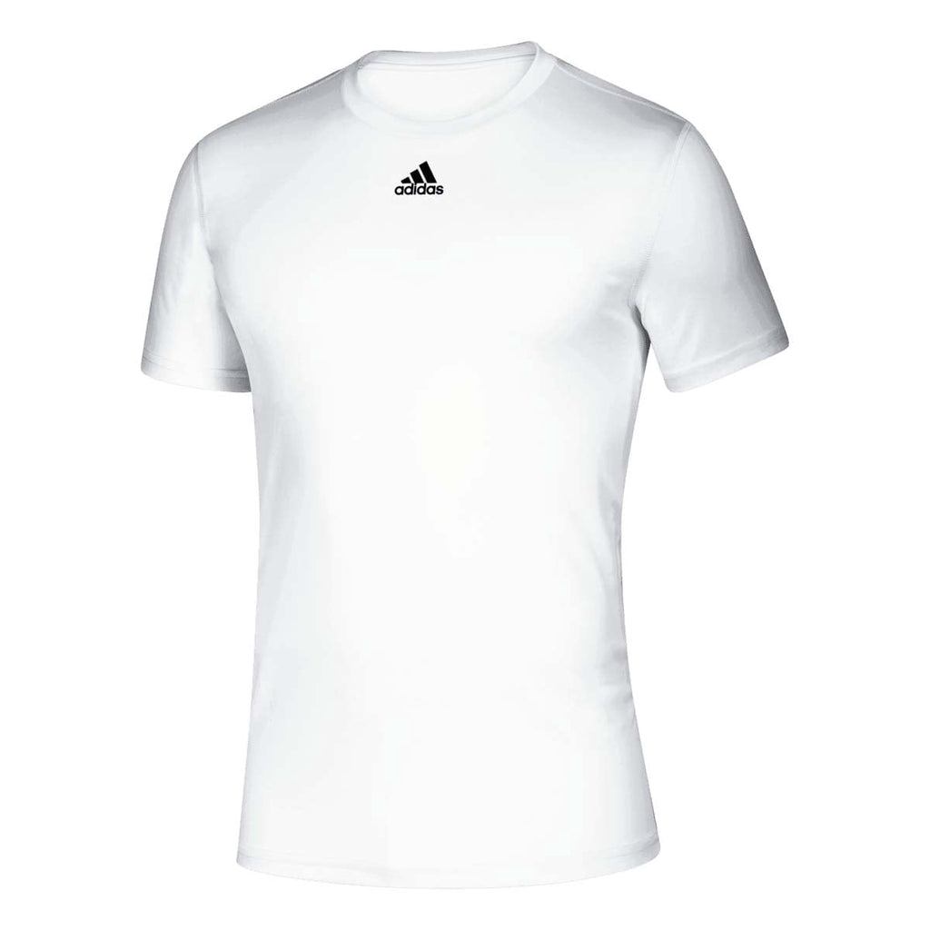 Adidas Men's Creator SS Athletic Tee T-Shirt Moisture Wick Drop Tail (White XL)