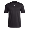 Adidas Men's Pregame Badge of Sport Short Sleeve Tee L Black | Black | White
