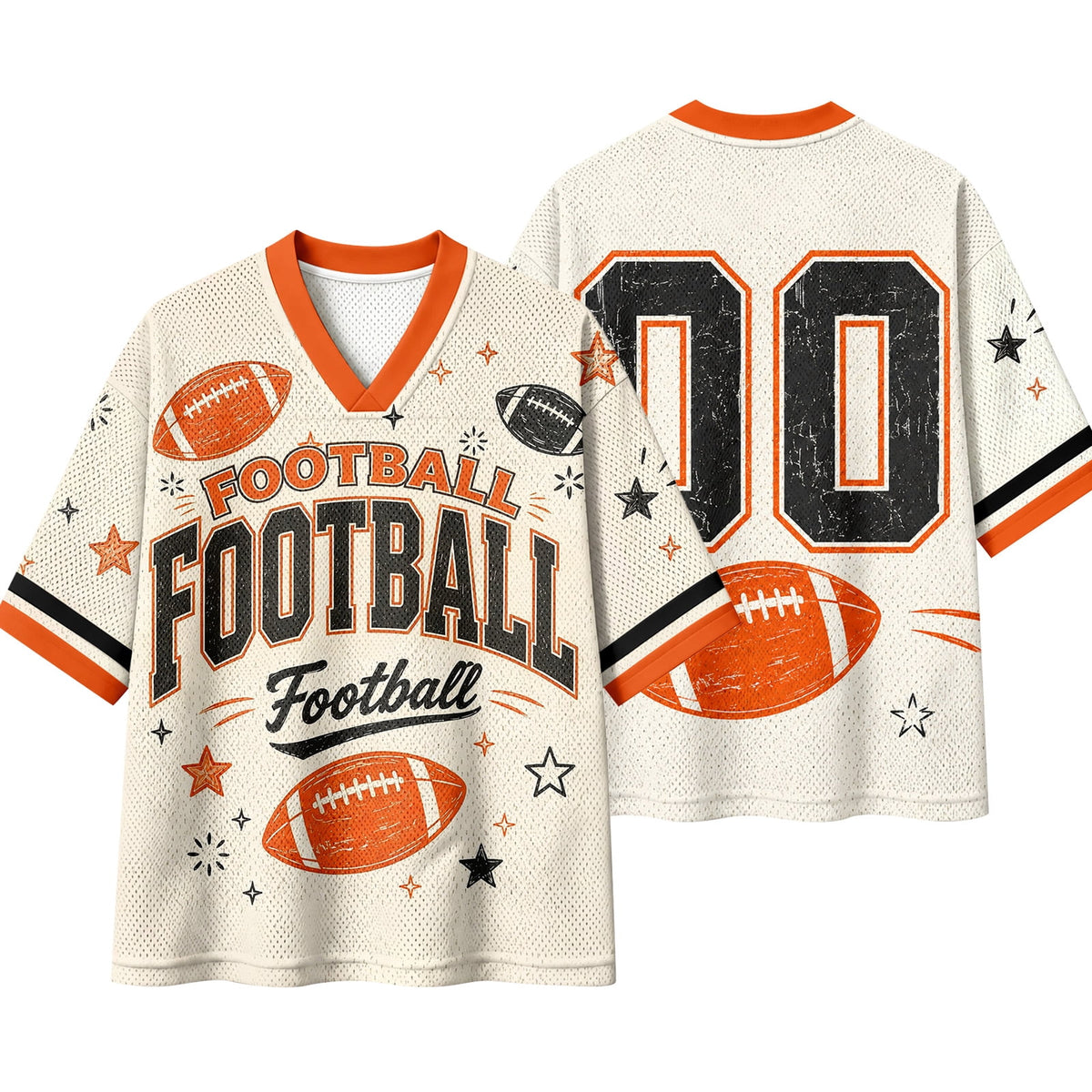 Football Shirts for Women Short Sleeve V Neck Vintage Game Day Graphic Sports Mesh Jersey Purple M