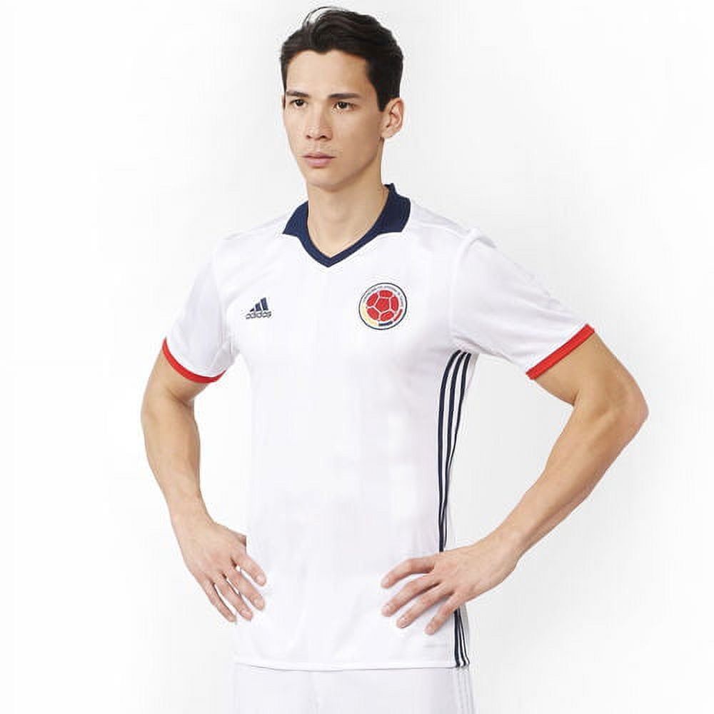 Men's adidas White/Navy Colombia 2016/17 Home Jersey