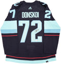 Seattle Kraken Joonas Donskoi Autographed Blue Adidas Authentic Jersey Size 54 With Inaugural Season Patch Fanatics Holo 235584