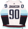 Seattle Kraken Marcus Johansson Autographed White Adidas Authentic Jersey Size 54 With Inaugural Season Patch Fanatics Holo 235581