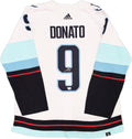 Seattle Kraken Ryan Donato Autographed White Adidas Authentic Jersey Size 54 With Inaugural Season Patch Fanatics Holo 235572