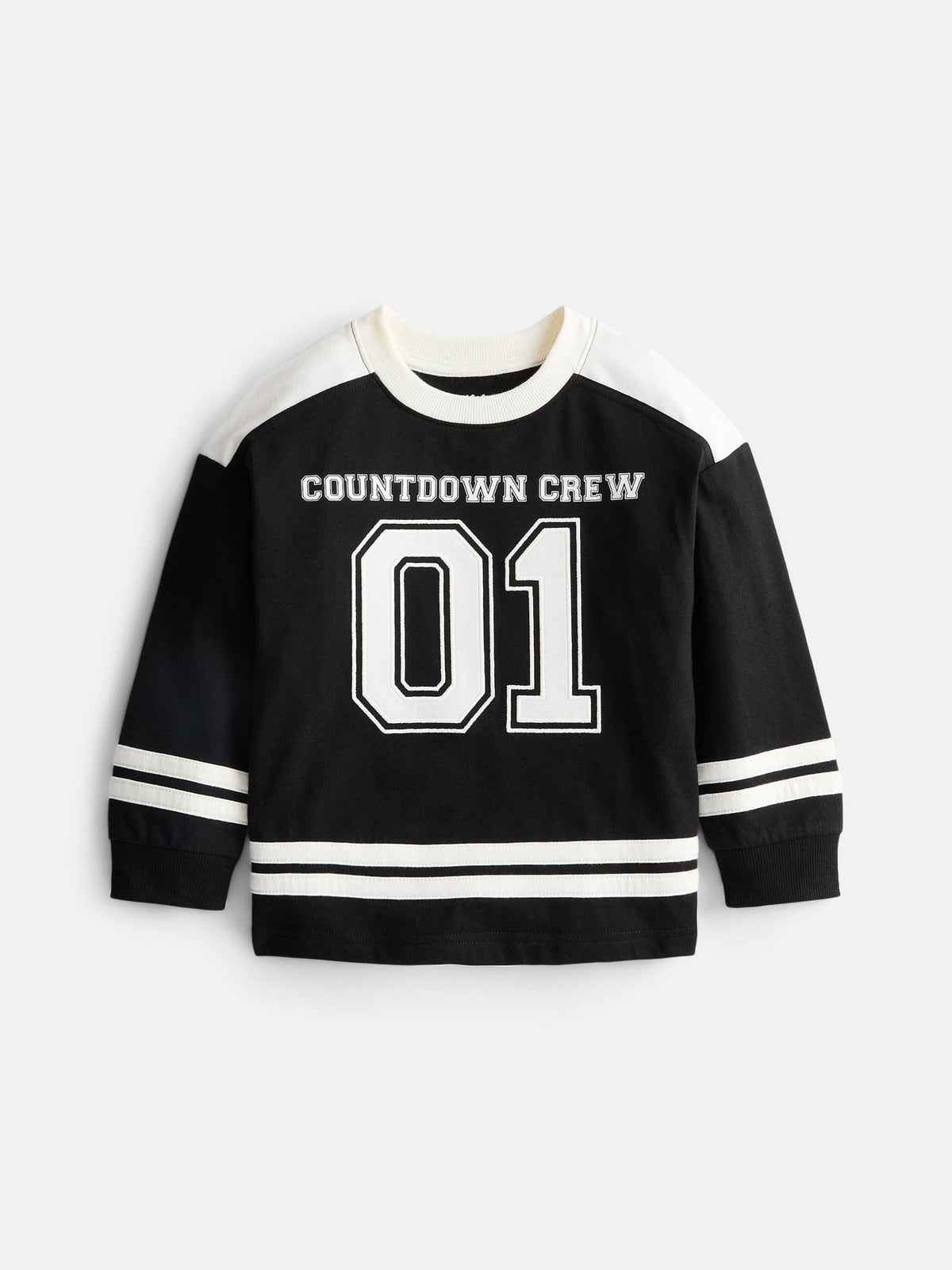 Wonder Nation Toddler Boys' Graphic Hockey Jersey with Long Sleeves, Sizes 12M-5T