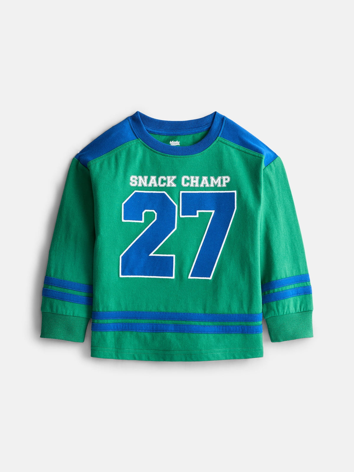 Wonder Nation Toddler Boys' Graphic Hockey Jersey with Long Sleeves, Sizes 12M-5T