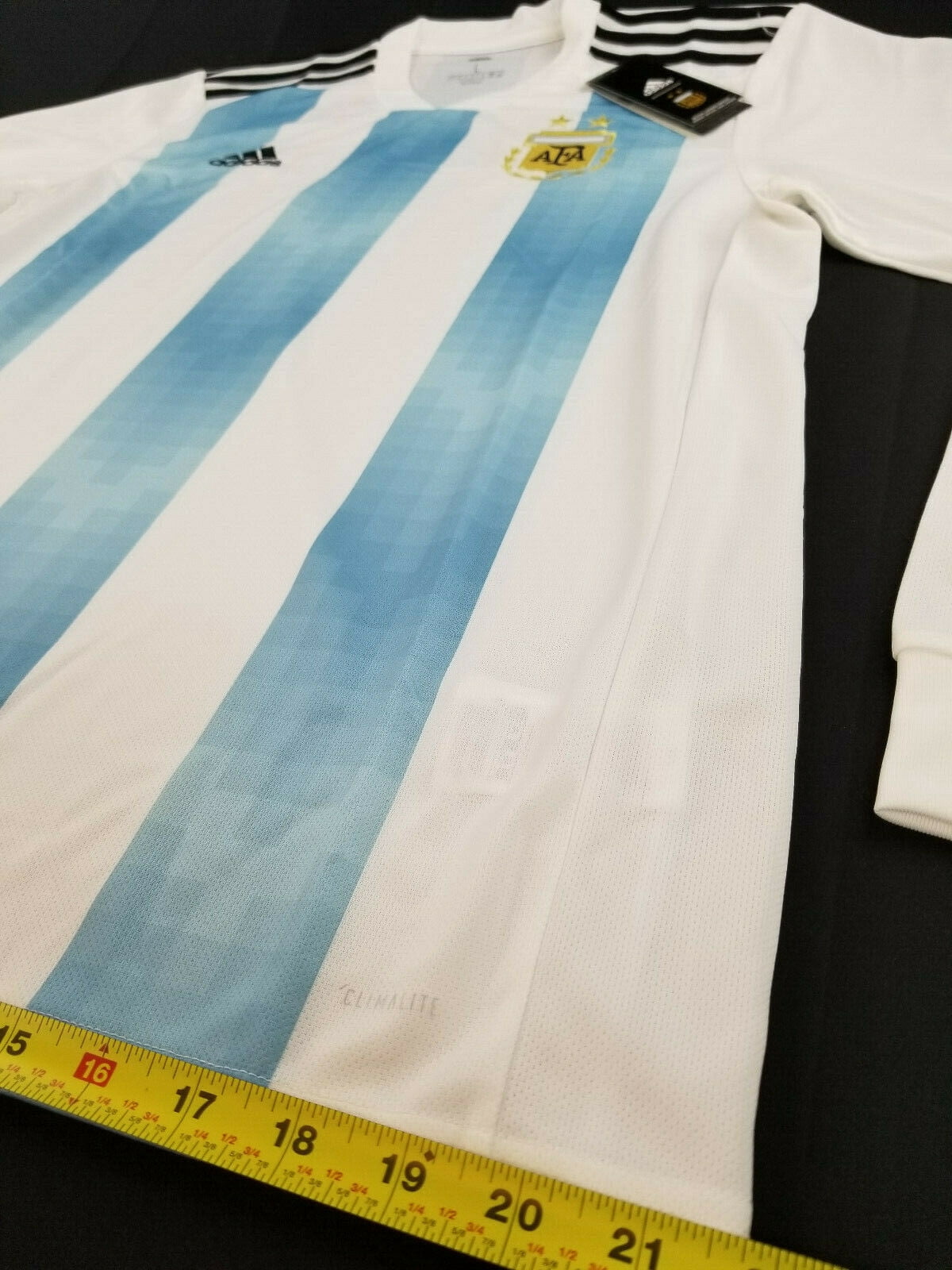 adidas Argentina Home Men's Stadium L/S Soccer Jersey 2018
