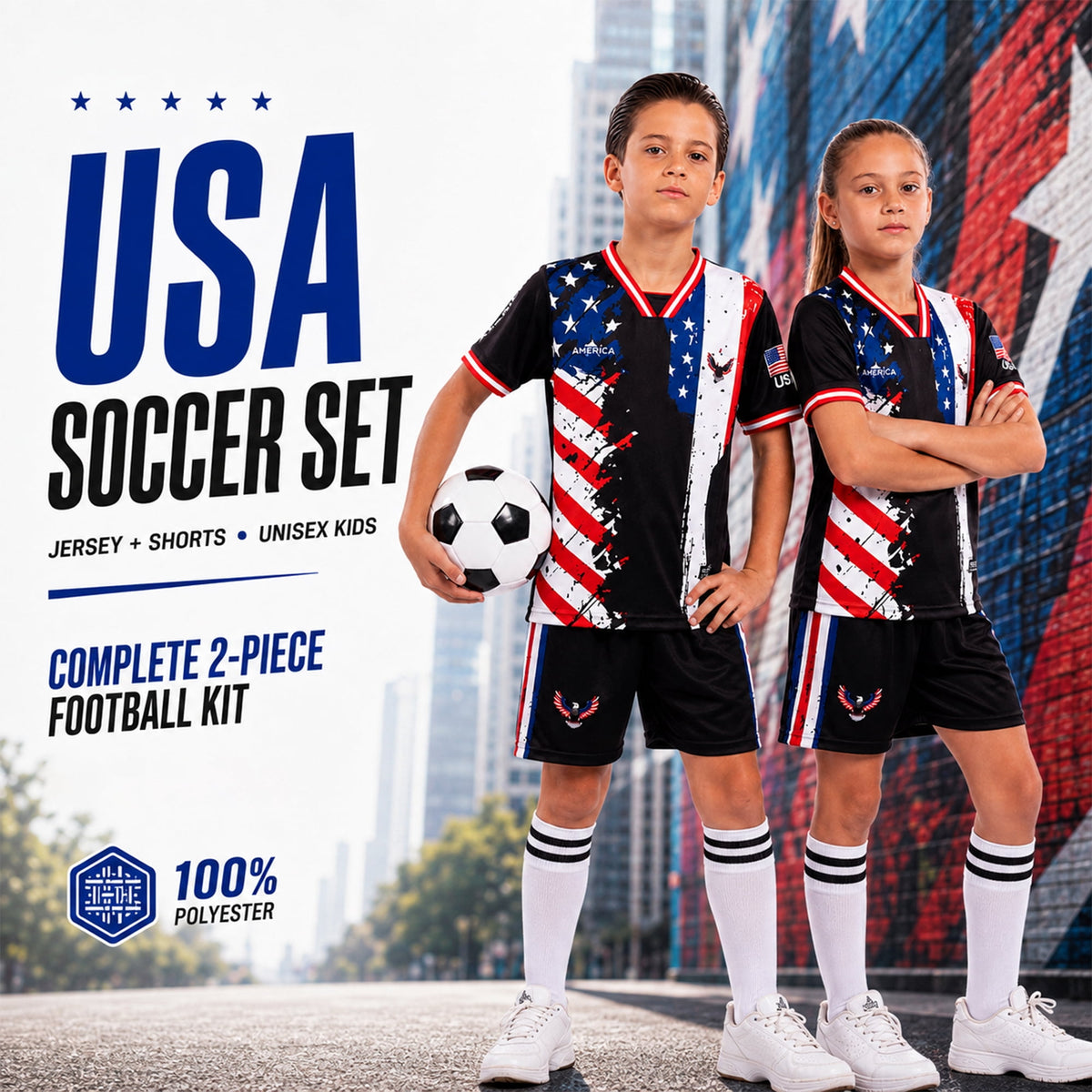 Fox & Fury Brazil Soccer Jersey for Kids, Youth Boys & Girls – Unisex Football Shirt, Camiseta de Futbol Brasil