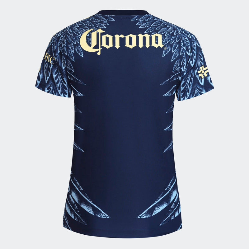 adidas Club America Women's Away Stadium Jersey 25/26 (US, Alpha, Medium, Regular, Regular, Blue)