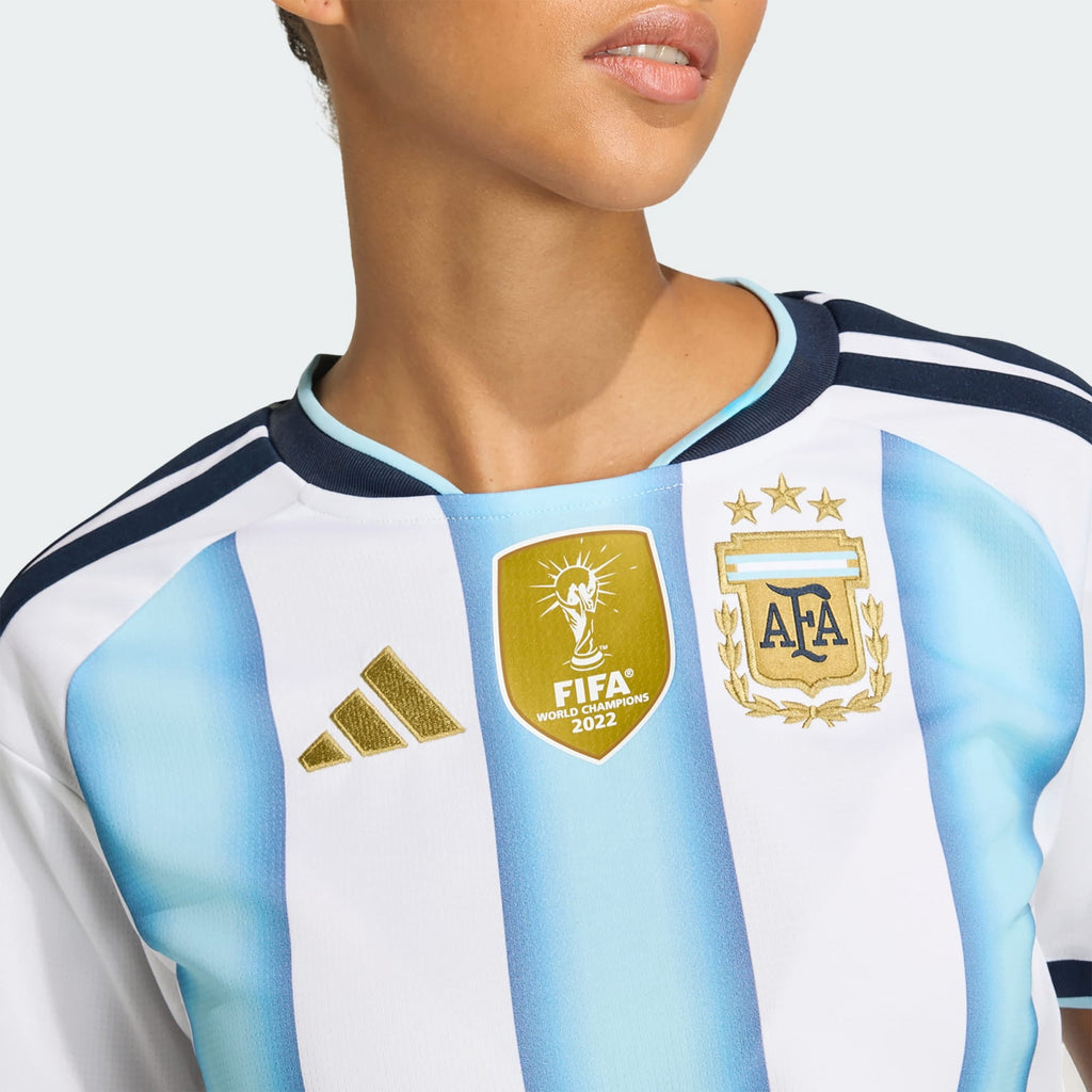 adidas Women's Soccer Jersey Argentina 26 Home Cropped Replica Medium