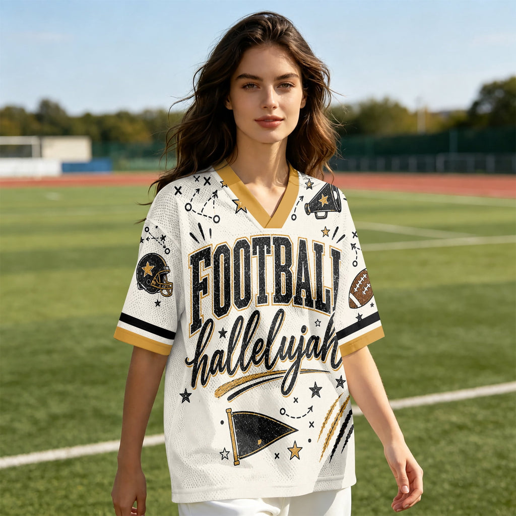 BFRGSIJ Women's Football Game Day Mesh Jersey V Neck Short Sleeve Top Leopard Bow Football Graphic Casual Sport Shirt for Game Day XL