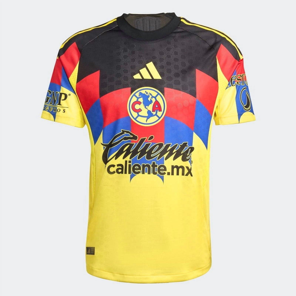 adidas Club America Home Men's Authentic Soccer Jersey 25/26 US, Alpha, Medium, Regular, Regular, Yellow