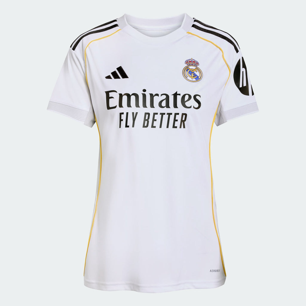 adidas Real Madrid Home Women's Soccer Jersey 25/26 (US, Alpha, XX-Large, Regular, Regular) White
