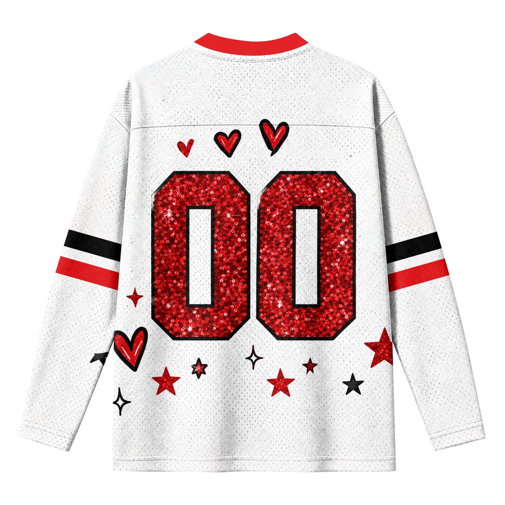 Football Shirts for Women Long Sleeve V Neck Vintage Game Day Graphic Sports Mesh Jersey Beige XL