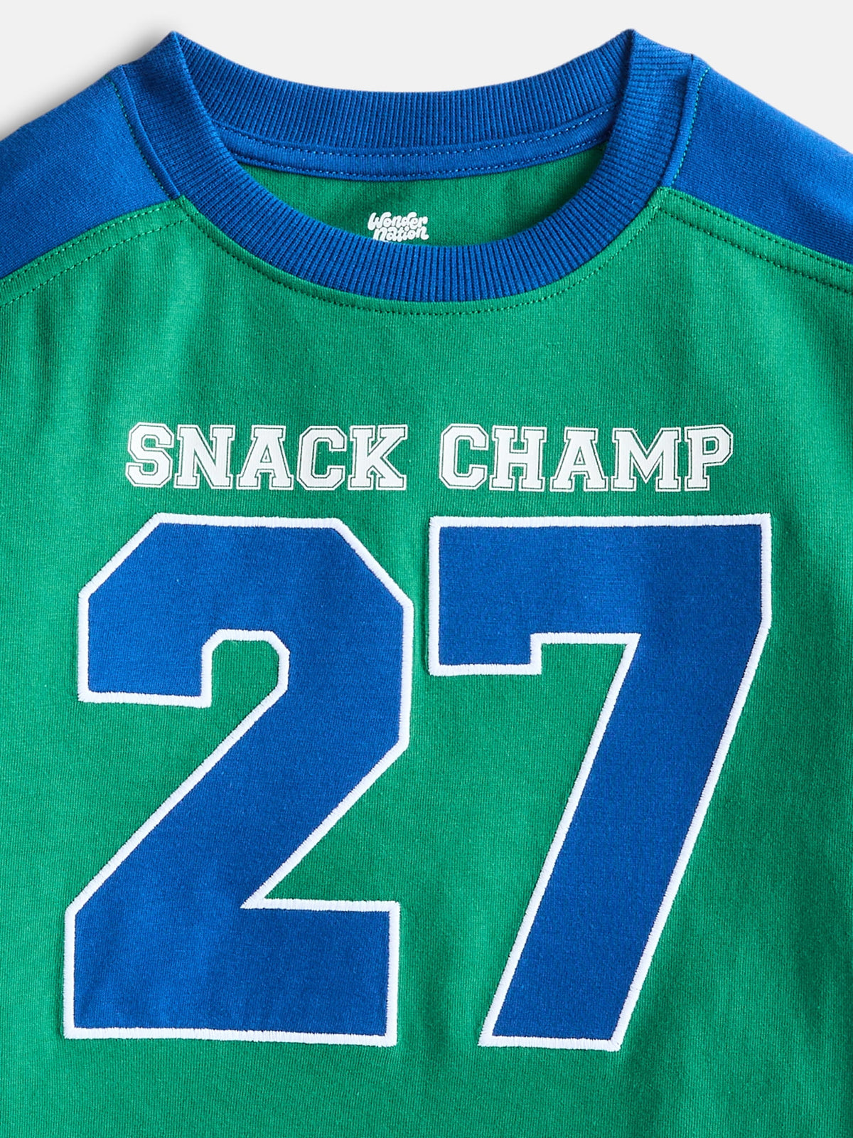 Wonder Nation Toddler Boys' Graphic Hockey Jersey with Long Sleeves, Sizes 12M-5T