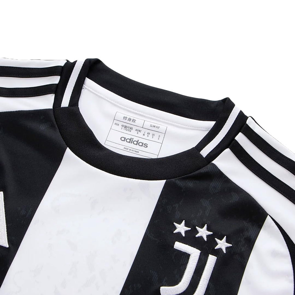 adidas Juventus Men’s Stadium Jersey 2024/25 (US, Alpha, 3X-Large, Regular, Regular, White/Black)