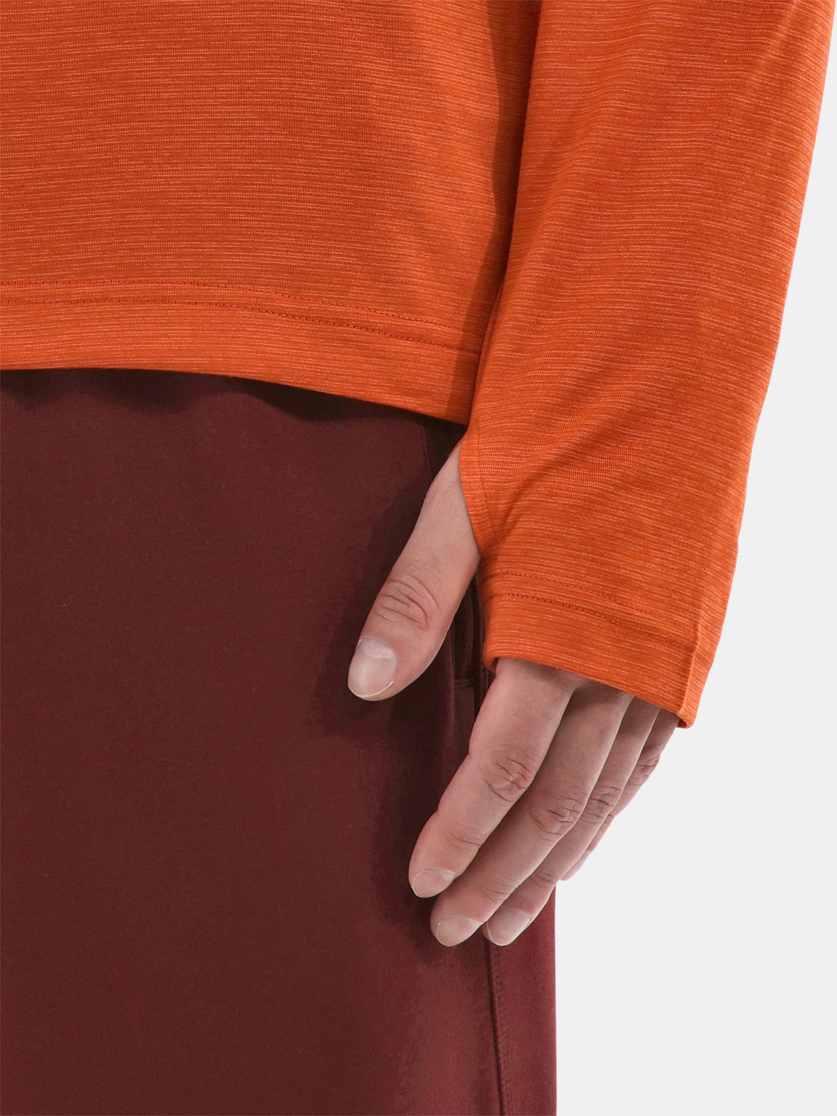 Athletic Works Men's Long-Sleeve Jersey Tee with Thumbhole Cuffs, Sizes XS-5XL