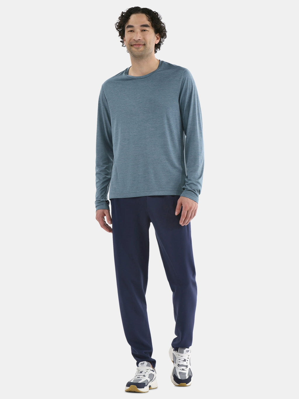 Athletic Works Men's Long-Sleeve Jersey Tee with Thumbhole Cuffs, Sizes XS-5XL