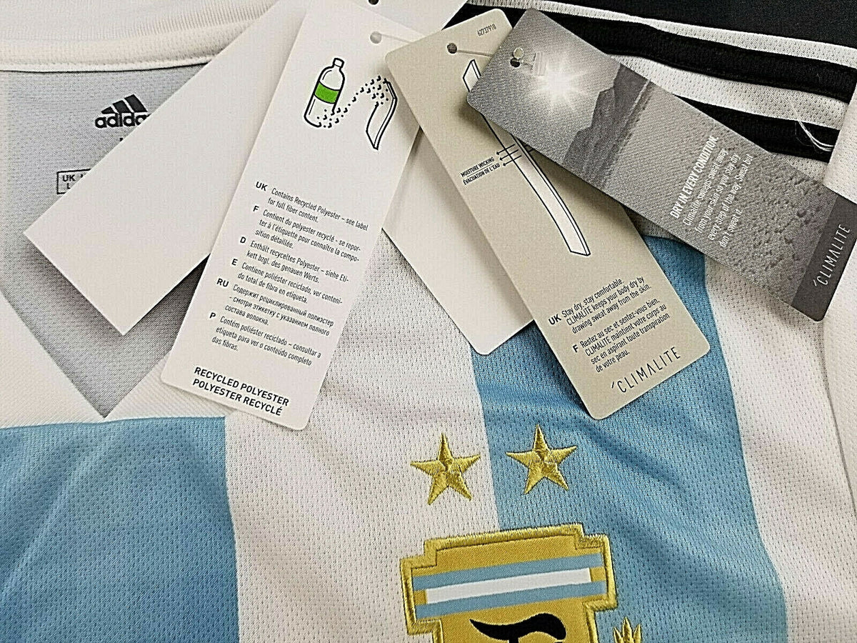 adidas Argentina Home Men's Stadium L/S Soccer Jersey 2018