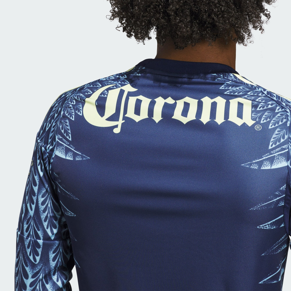 adidas Club America Away Men's L/S Soccer Jersey 25/26 (US, Alpha, Large, Regular, Regular, Blue)