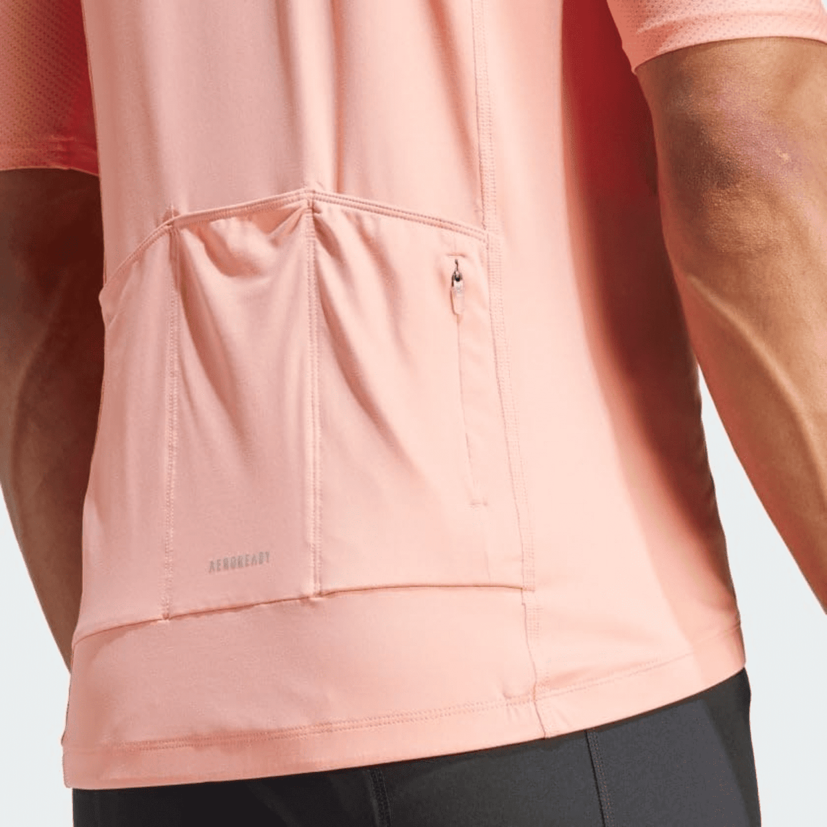 Adidas The Cycling Jersey, Fitted Short Sleeve Zip-Up, Wonder Clay, Size M