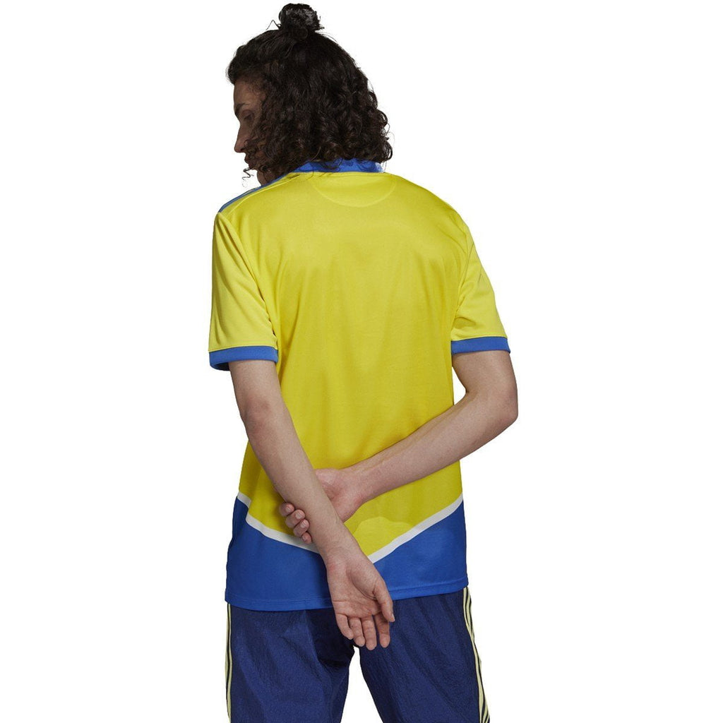 adidas Men's Juventus 21/22 3rd Jersey (Shock Yellow/HI-RES Blue, Small)