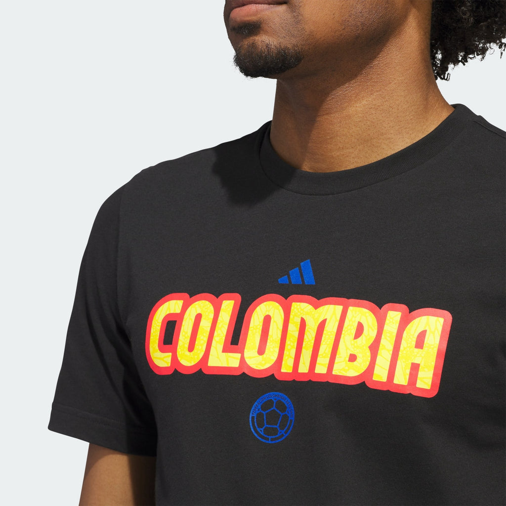 adidas World Cup Colombia Men's Home Graphic Tee 26 - Black
