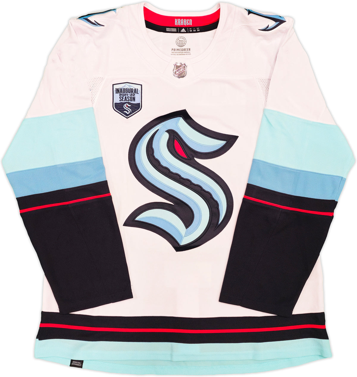 Seattle Kraken Ryan Donato Autographed White Adidas Authentic Jersey Size 54 With Inaugural Season Patch Fanatics Holo 235572