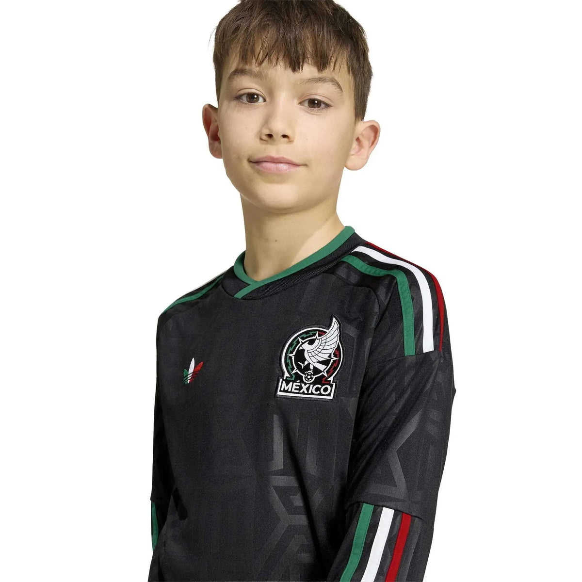 adidas Mexico 2026 Stadium Third Youth Long-Sleeve Jersey