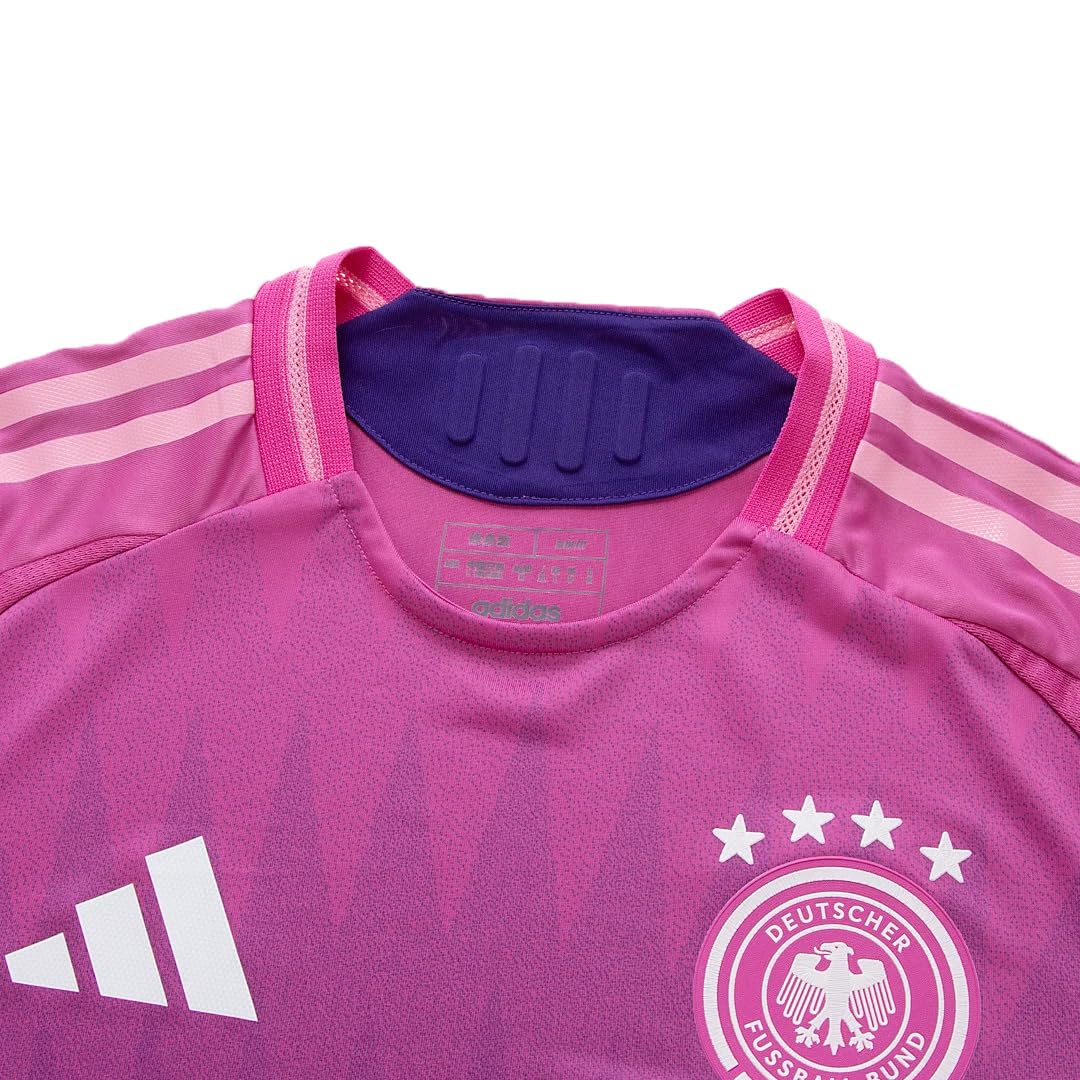 adidas Germany Men’s Away Authentic Jersey 2024/25 (US, Alpha, X-Large, Regular, Regular, Semi Lucid Fuchsia/Team College Purple)